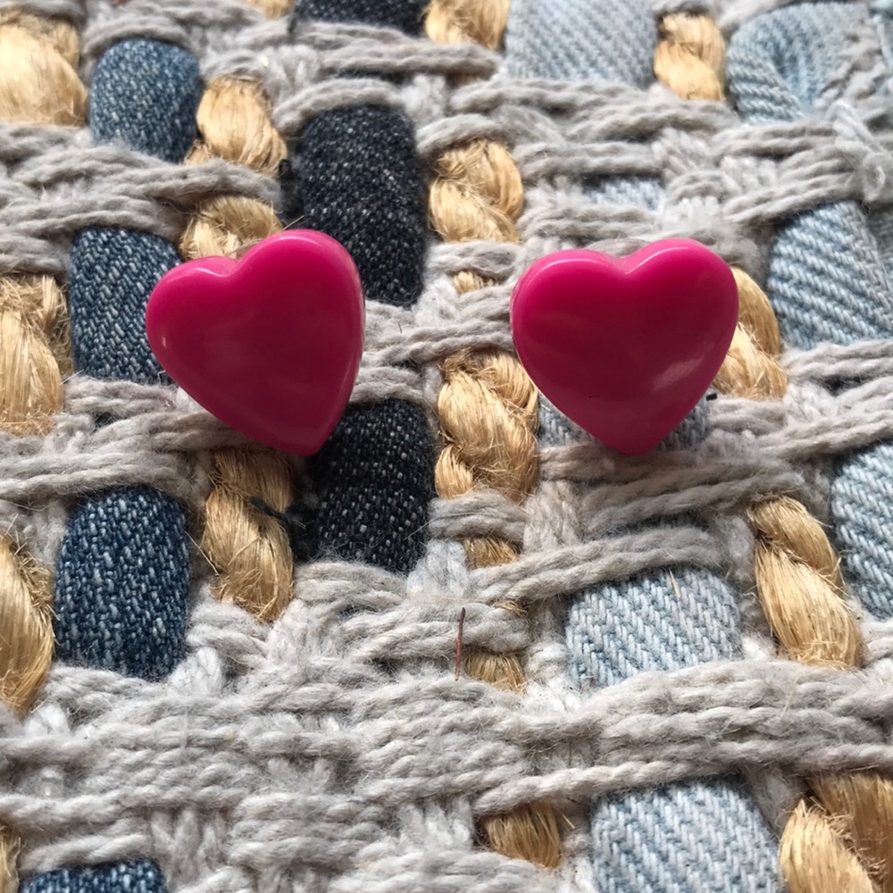 Pink Heart earrings